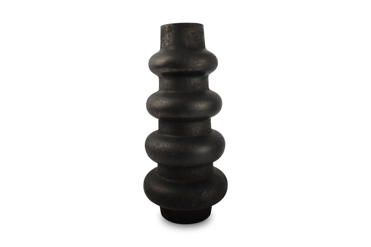 S&amp;P - Vase 22xH49cm anthracite Tubo