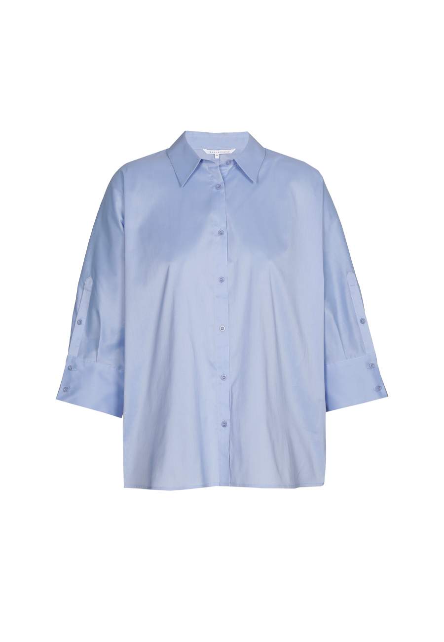 Blouse - X-Hatan - Misty Blue