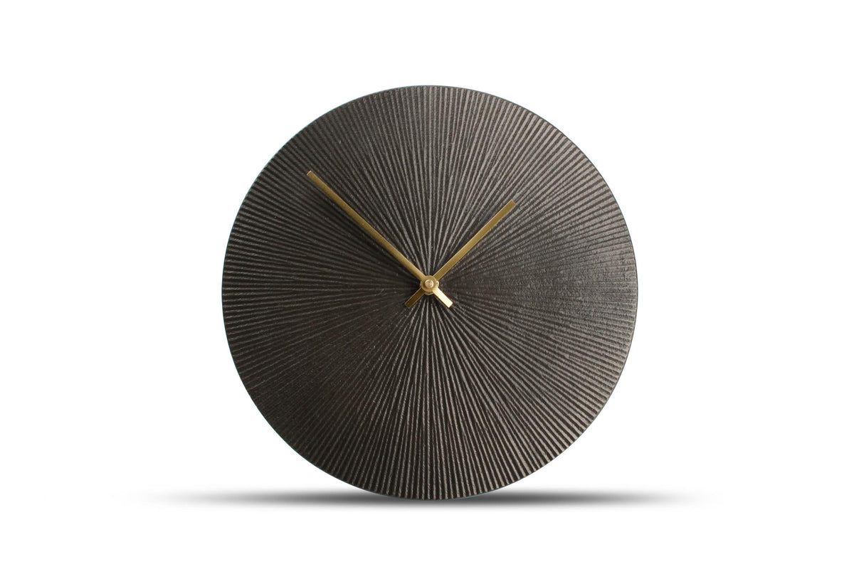 S&amp;P - Horloge cheminée 26cm noir ribble Zone