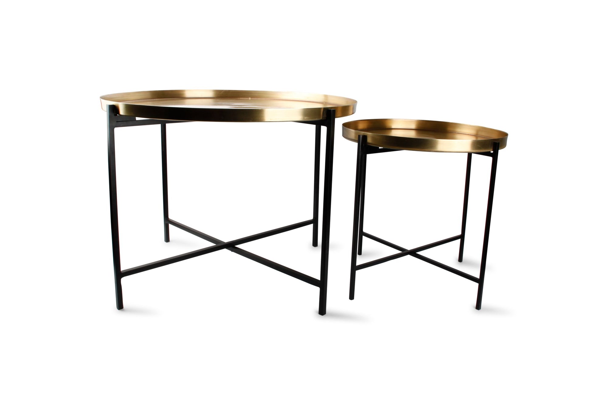S&P - Table gigogne or brossé Patio - set/2