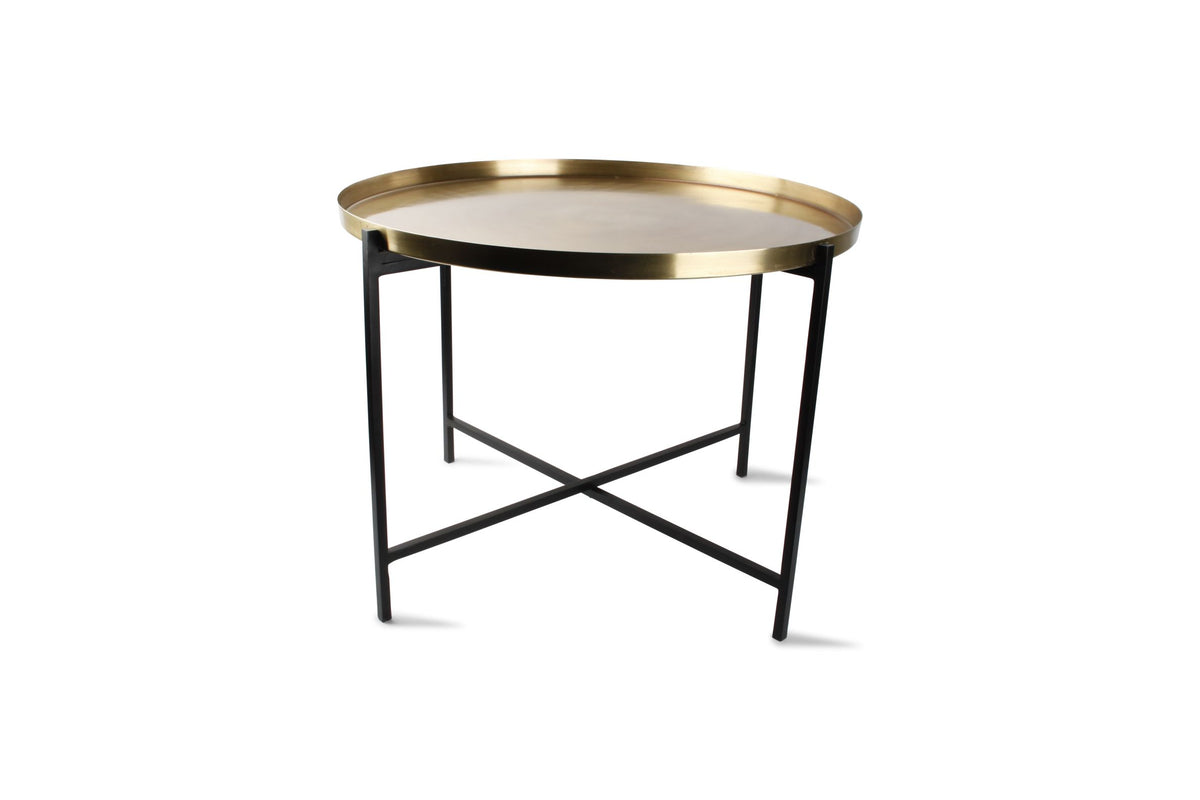 S&amp;P - Table gigogne or brossé Patio - set/2