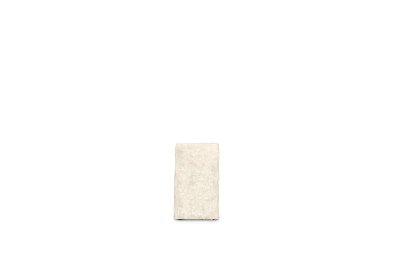 S&P - Bougeoir 8x8xH13,5cm marbre blanc Opus