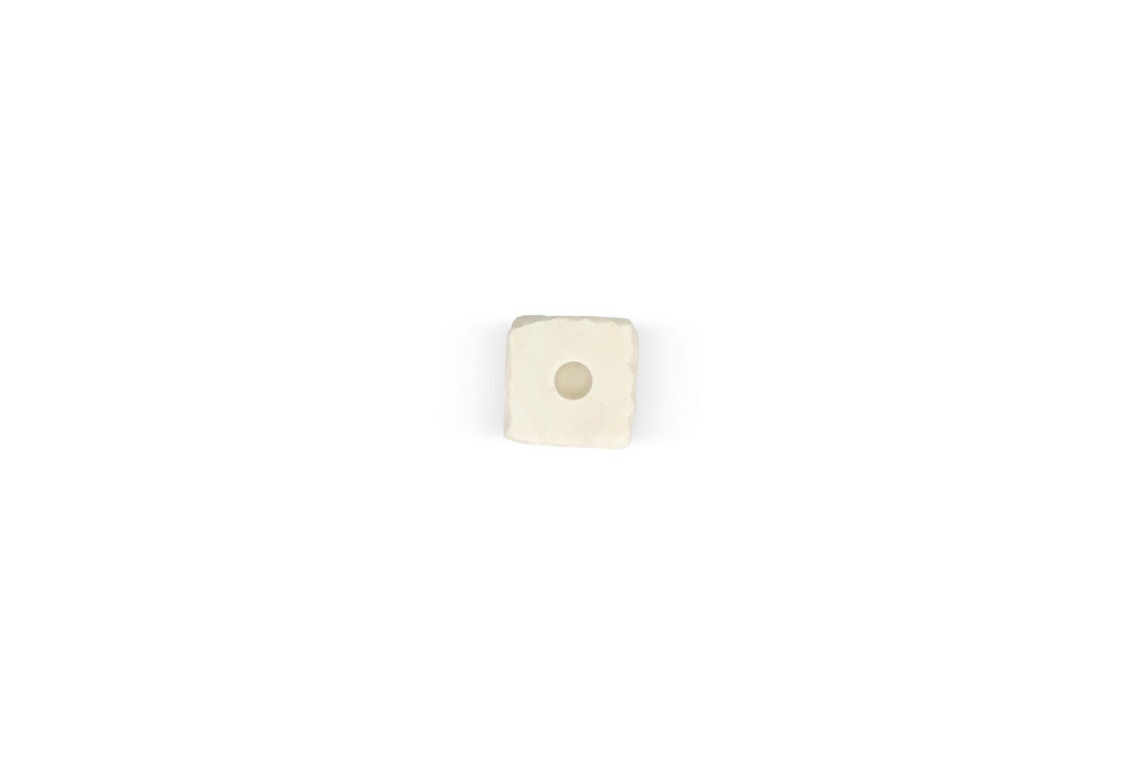S&P - Bougeoir 8x8xH13,5cm marbre blanc Opus