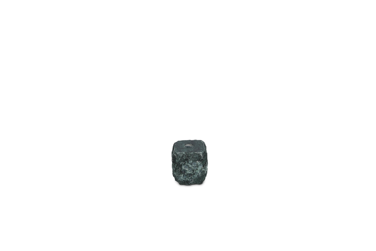 S&P - Bougeoir 8x8xH8cm marbre vert Opus