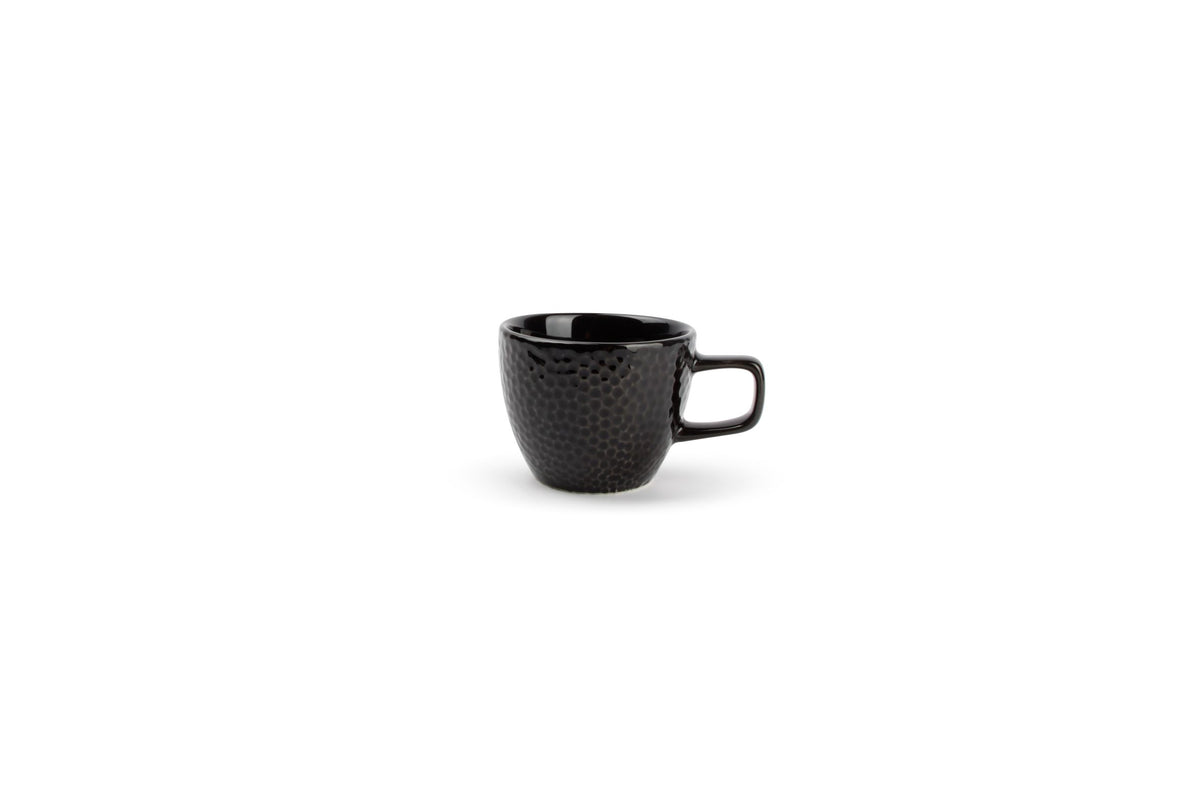 S&amp;P - Tasse à moka 10cl et soucoupe noir Mielo - 1 SET - 4 pièces