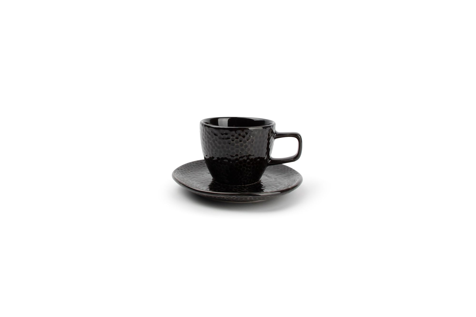 S&P - Tasse à moka 10cl et soucoupe noir Mielo - 1 SET - 4 pièces