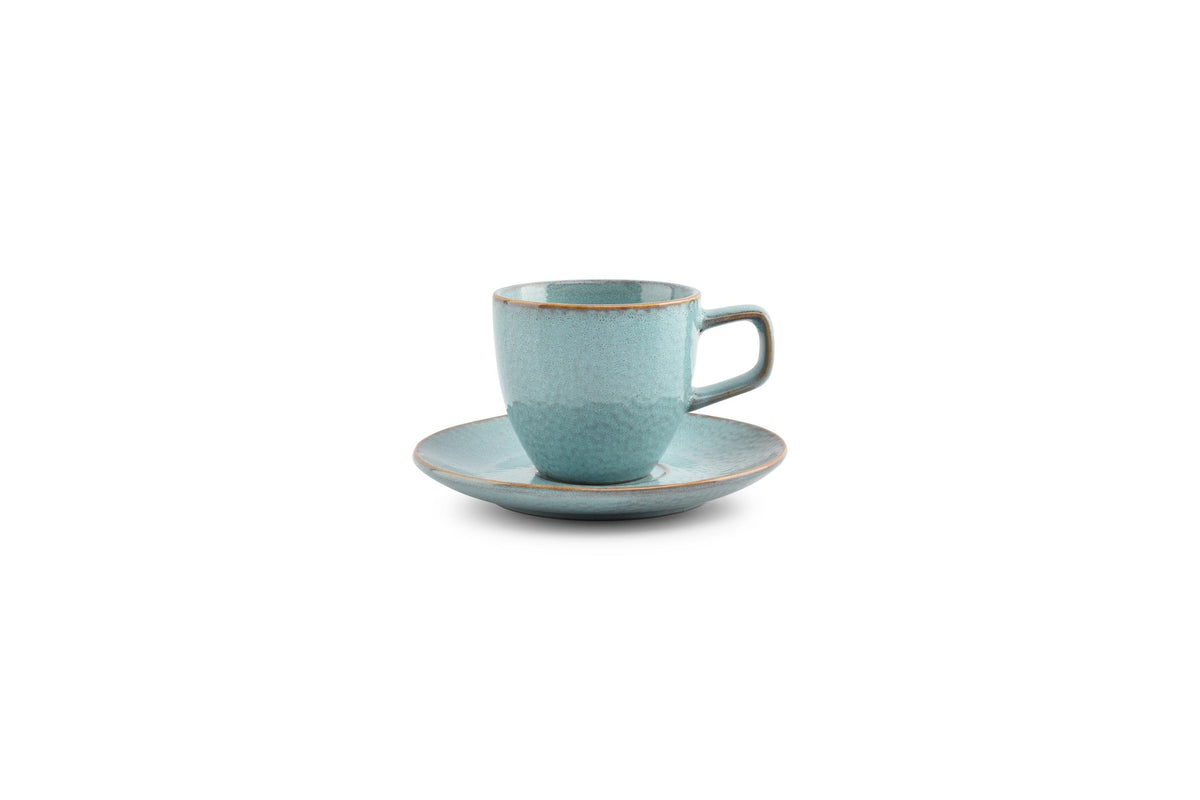 S&amp;P - Tasse 20cl et soucoupe 14,5cm lagoon Mielo - 1 SET - 4 pièces