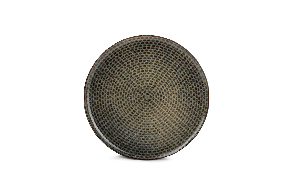 S&amp;P - Assiette plate 20cm vert/bleu Stitch - 1 SET - 4 pièces