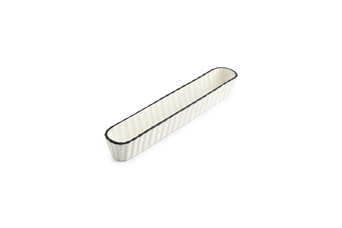 S&P - Nero Plat à servir 26x4xH3,5cm blanc Nero - 1 SET - 4 pièces