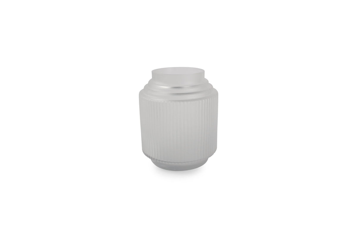 S&amp;P - Vase 15xH18cm matte white Ribble