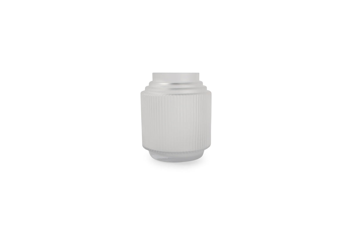 S&amp;P - Vase 15xH18cm matte white Ribble