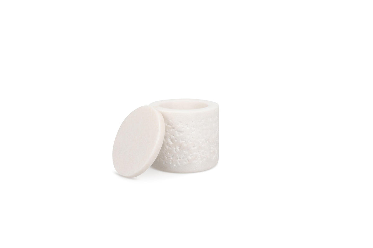 S&amp;P - Marbliss Pot avec couvercle 7xH7cm white Marbliss