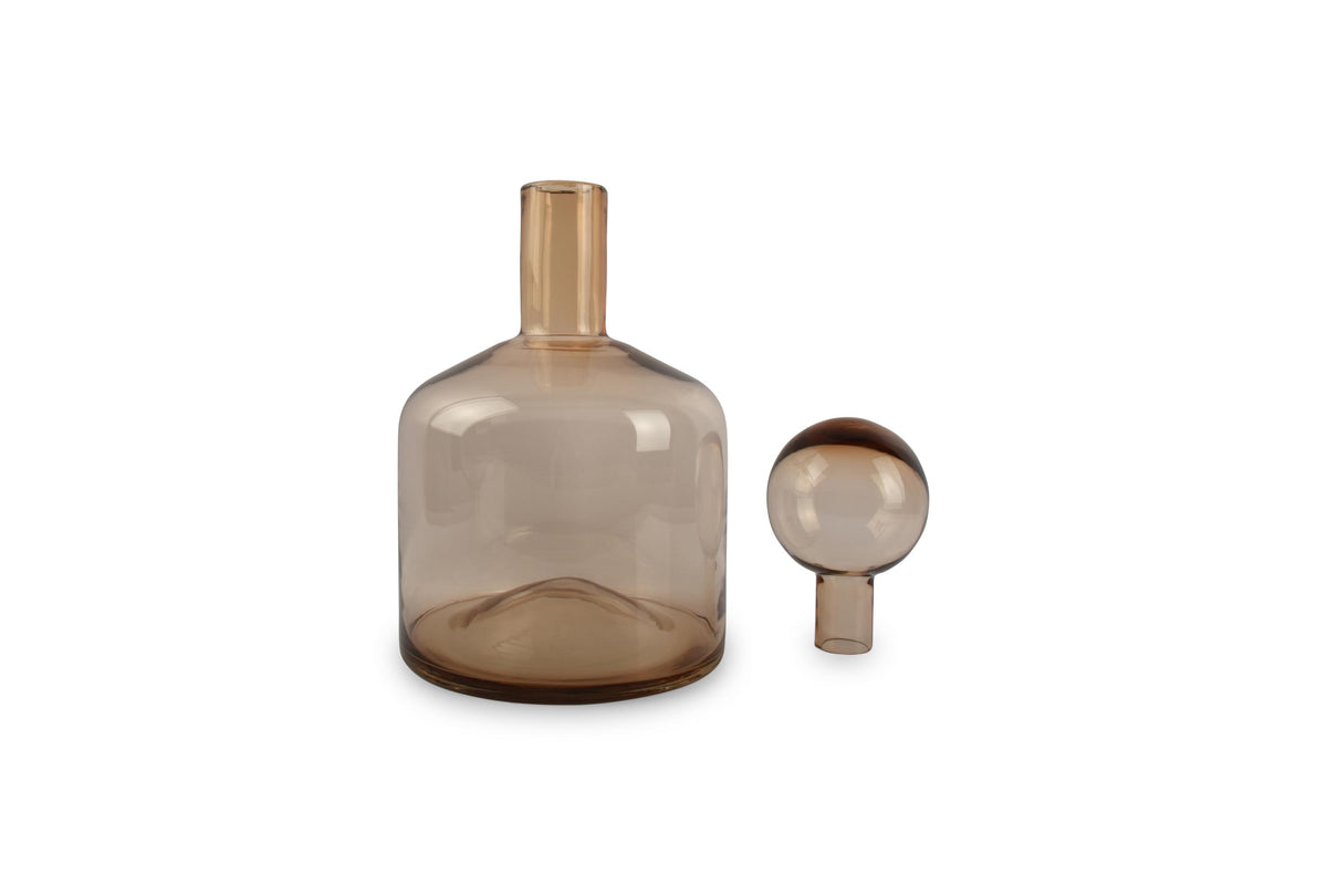 S&P - Vase avec bouchon 22xH40,5cm amber Fera