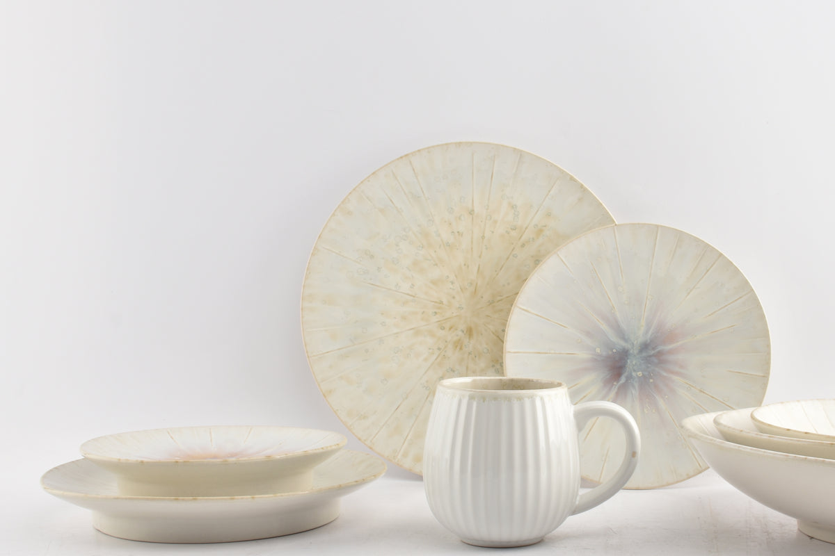 S&amp;P - Assiette plate 28cm blanc Eclipse - 1 SET - 4 pièces