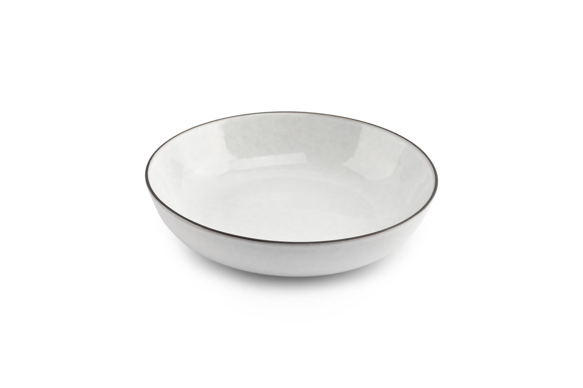 S&amp;P - Bol 20xH5cm blanc Fina - 1 SET - 4 pièces