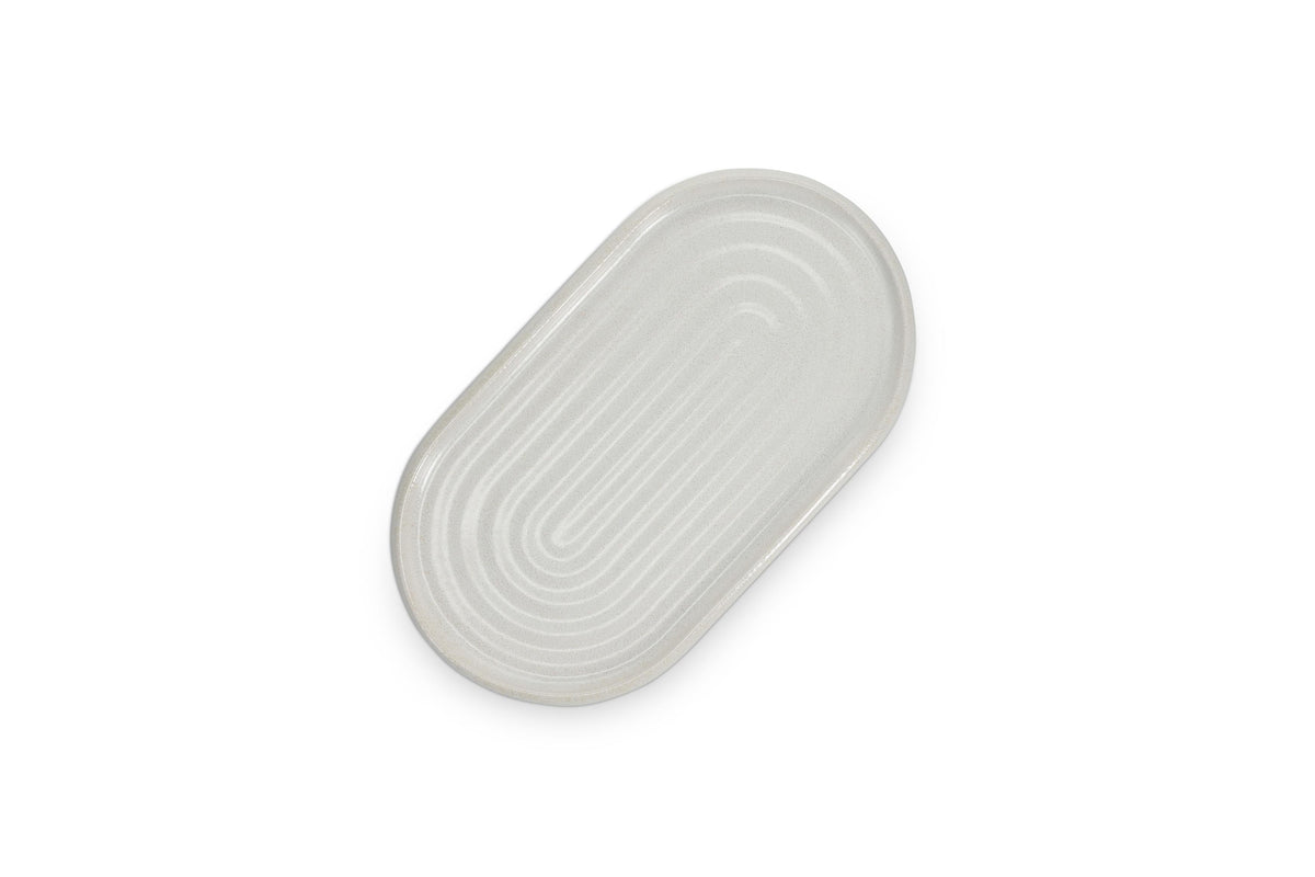 S&amp;P - Serving dish 35x19,5xH2cm beige Mochi