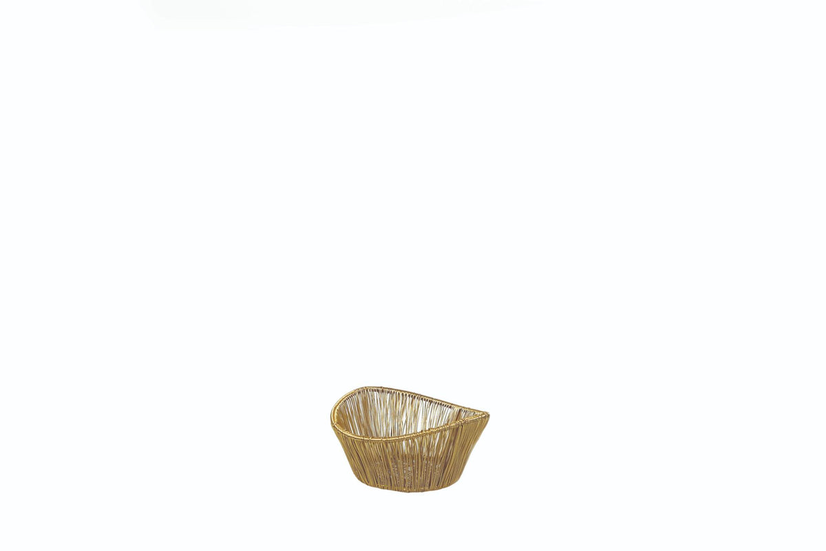 Gold Rhythm Wire Small Basket