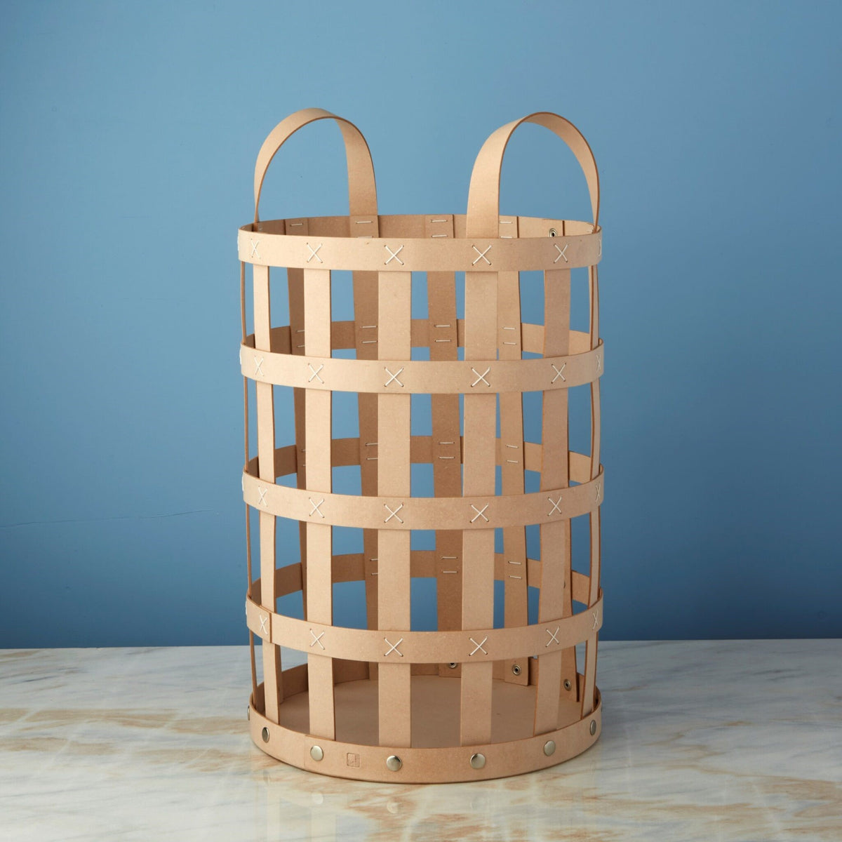 Panier multi-usage en cuir recyclé Pali