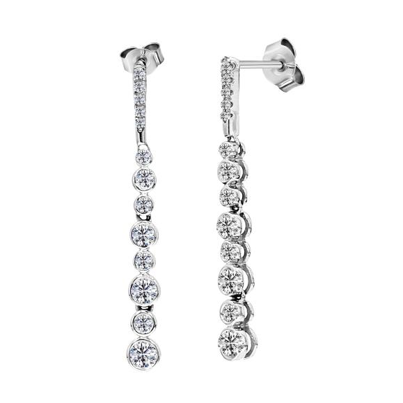 Oorbellen - Wit Goud