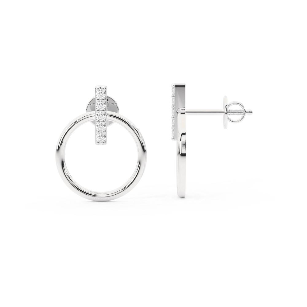 Oorbellen - Wit Goud