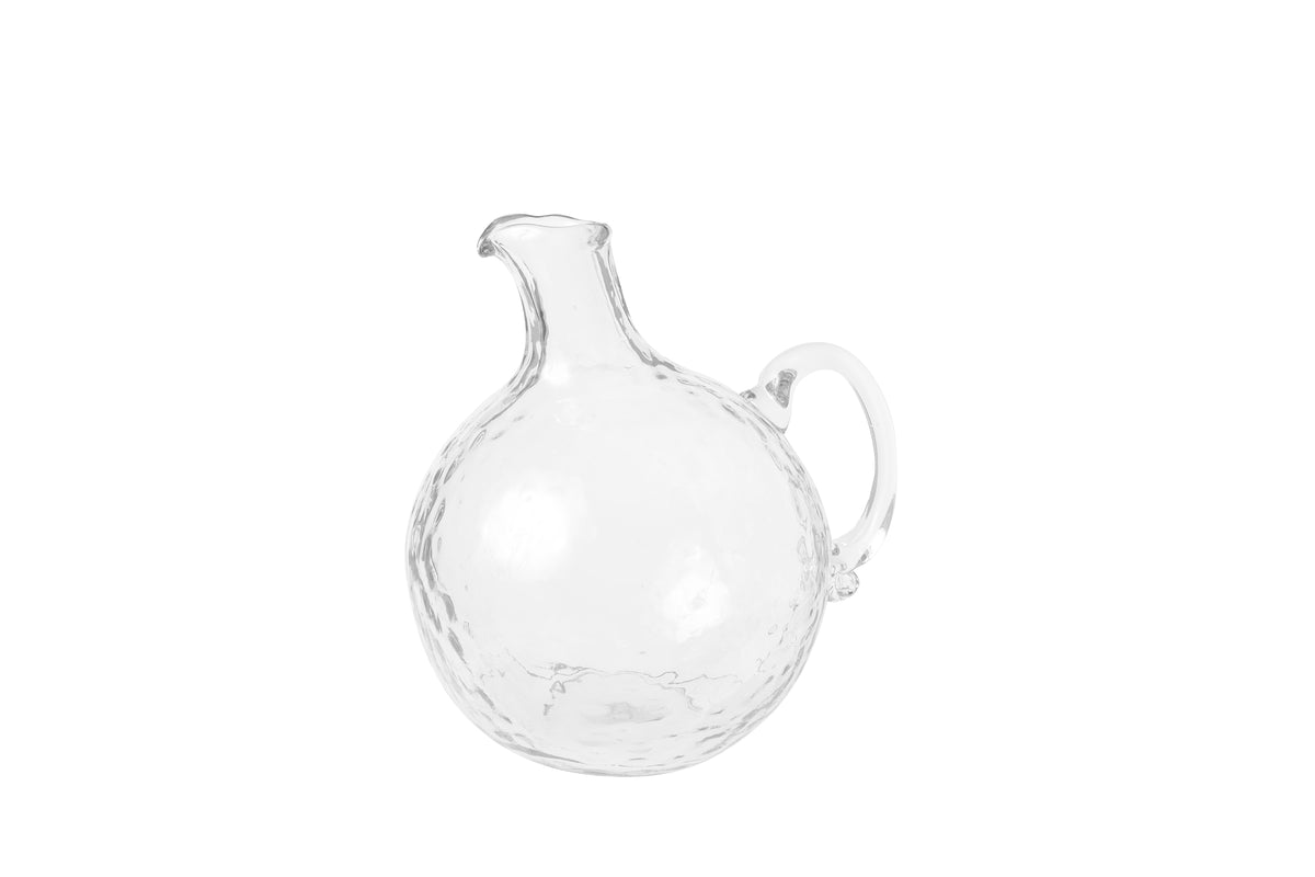 Pebble Glass Globe Pitcher
