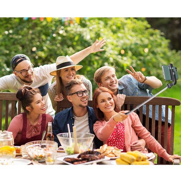 Support Et Perche A Selfie - Noir