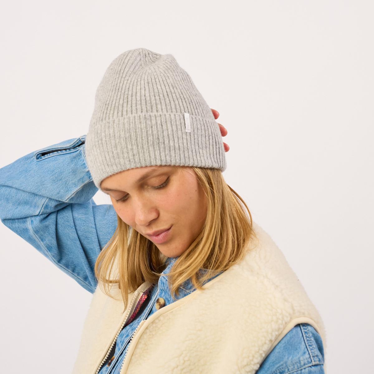 Bonnet en 100% laine d'agneau - Gris