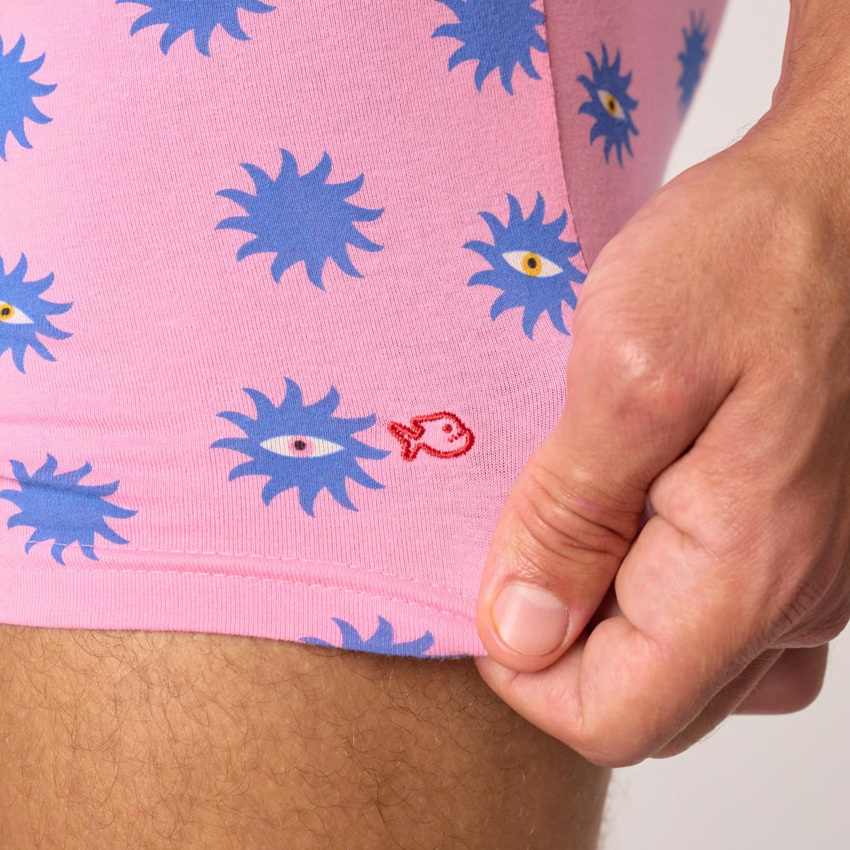 Boxer en coton bio - Suneyes - Rose