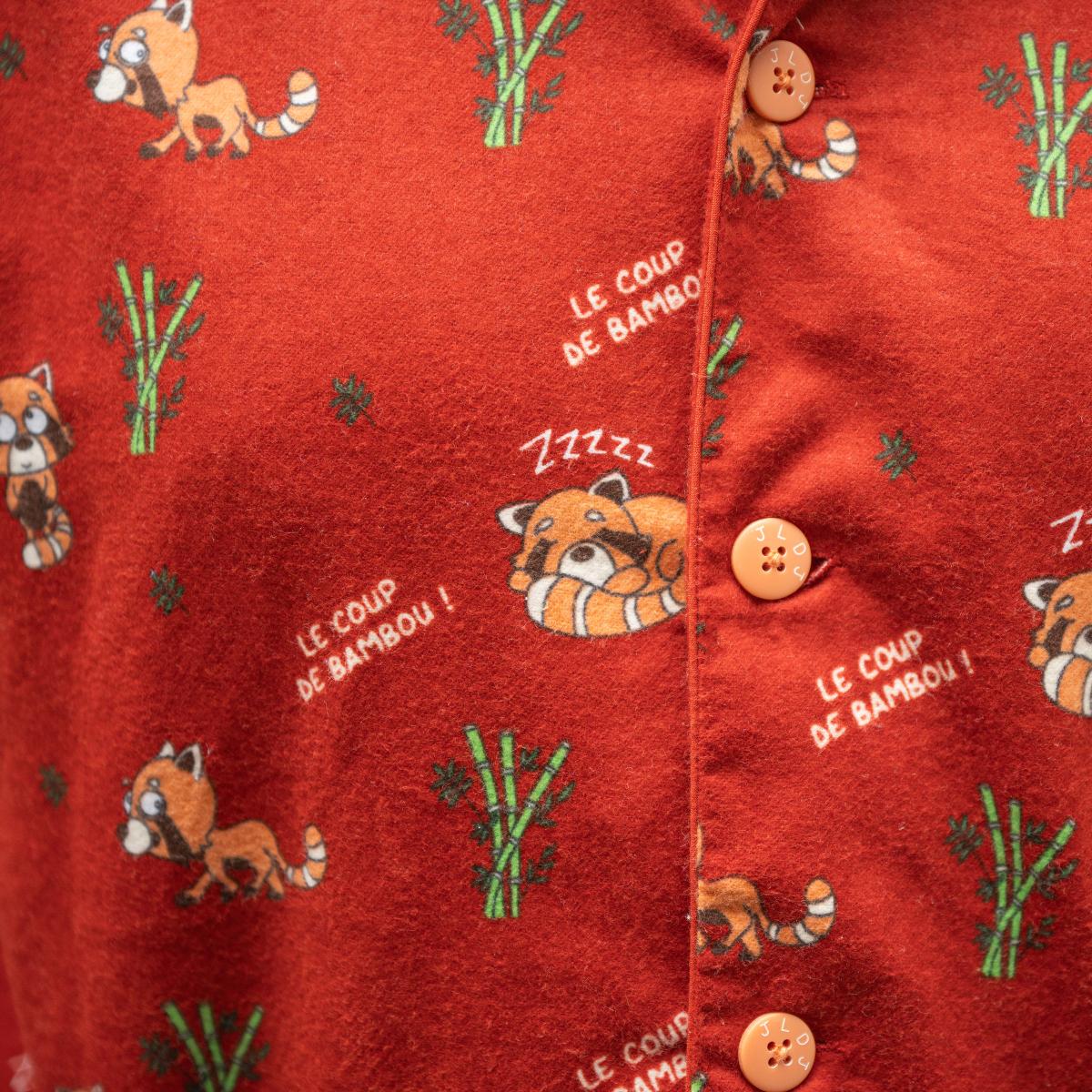 Pyjama flannelle - Homme - Terracotta