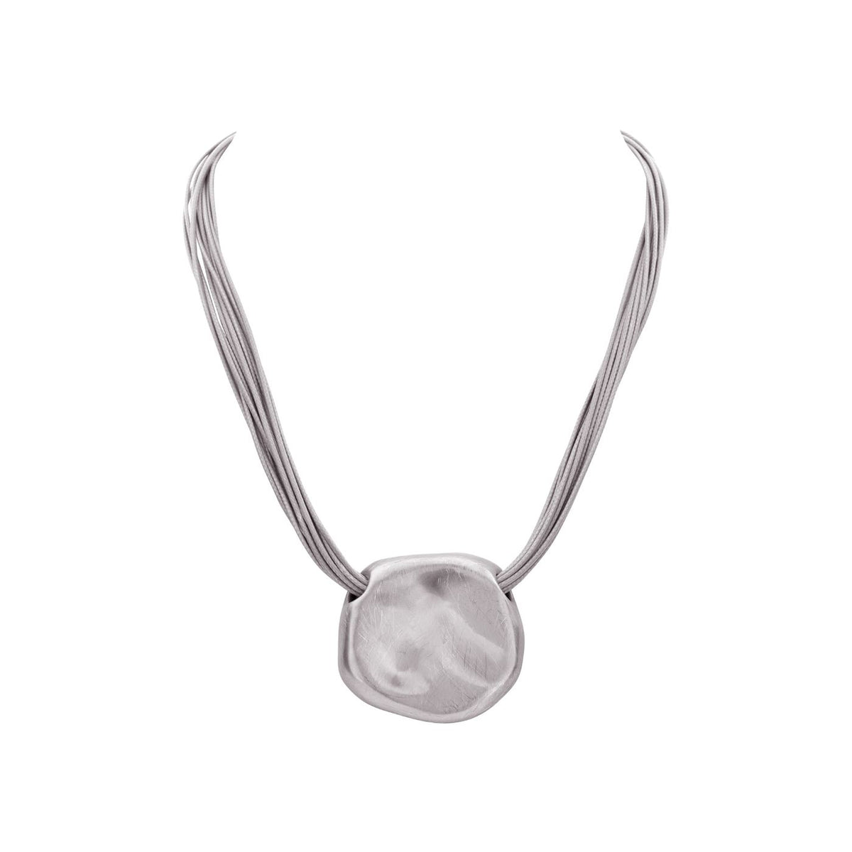 Collier - Bogota Halsketting Zilverkleurig Mat