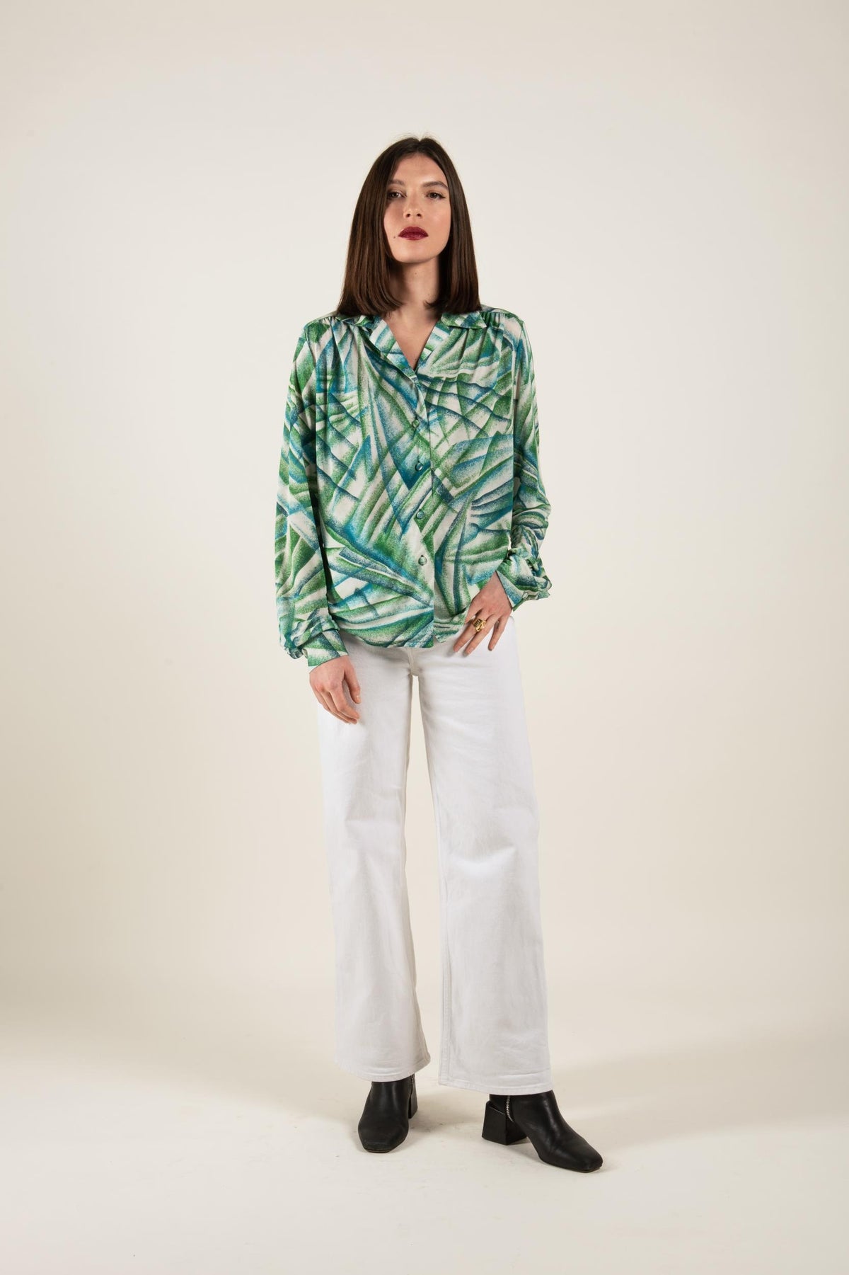 Top - Brigitte - Tropical Vert