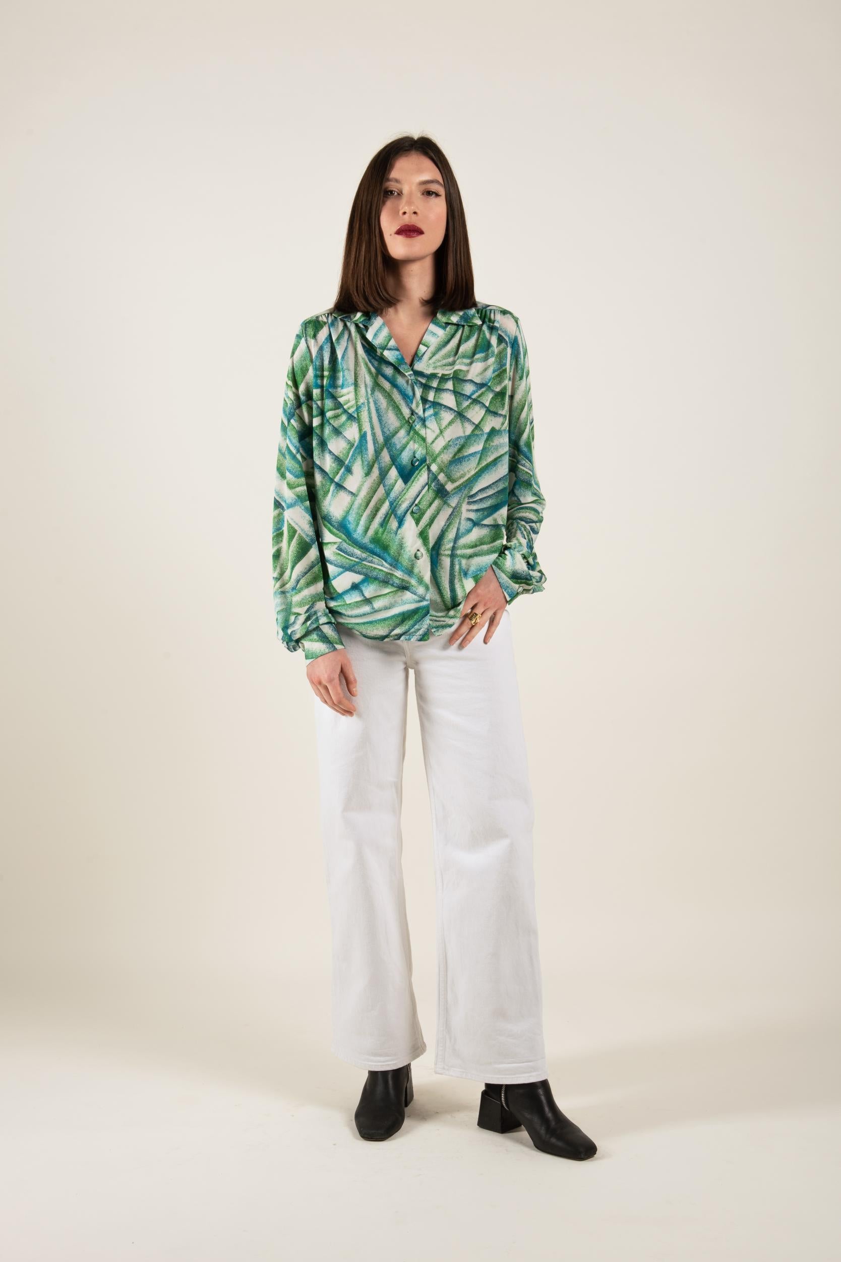 Top - Brigitte - Tropical Vert