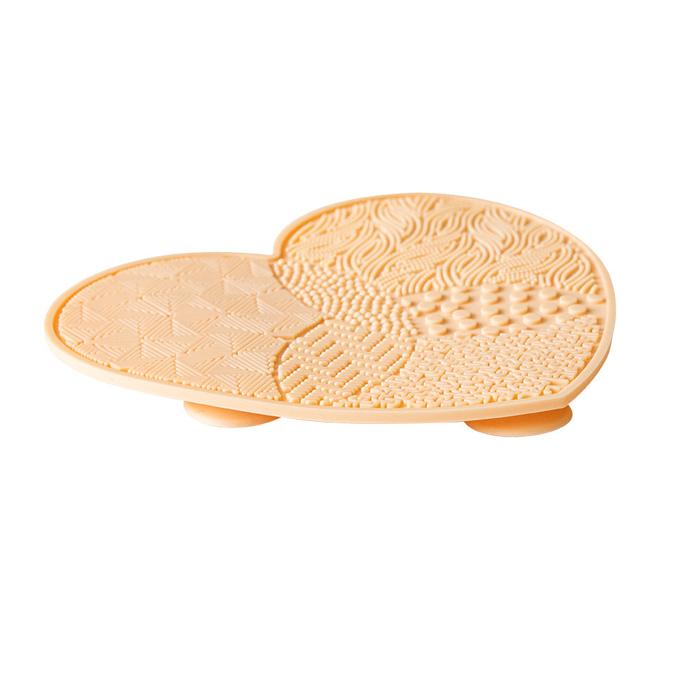 Cent Pur Cent - Tapis de nettoyage de brosses à dents rose cœur