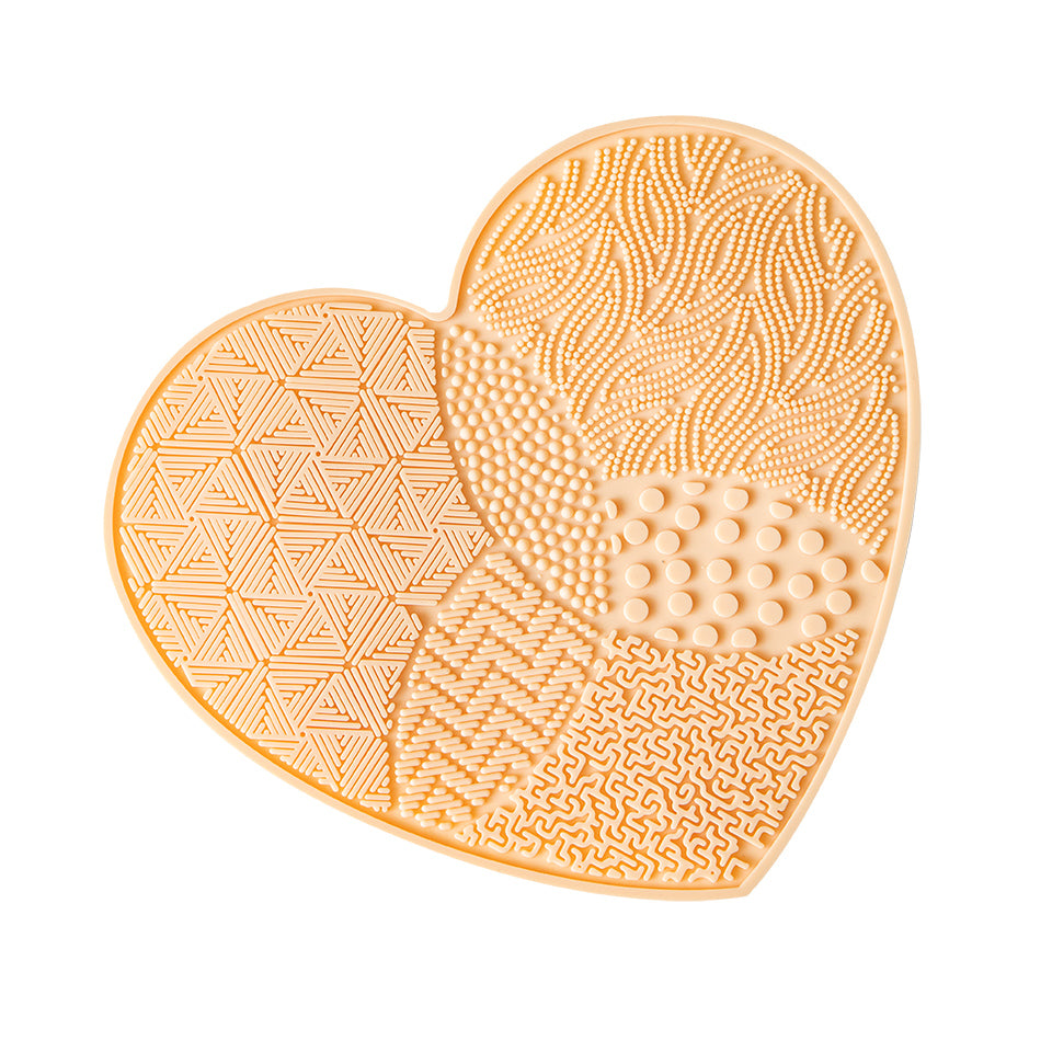 Cent Pur Cent - Tapis de nettoyage de brosses à dents rose cœur