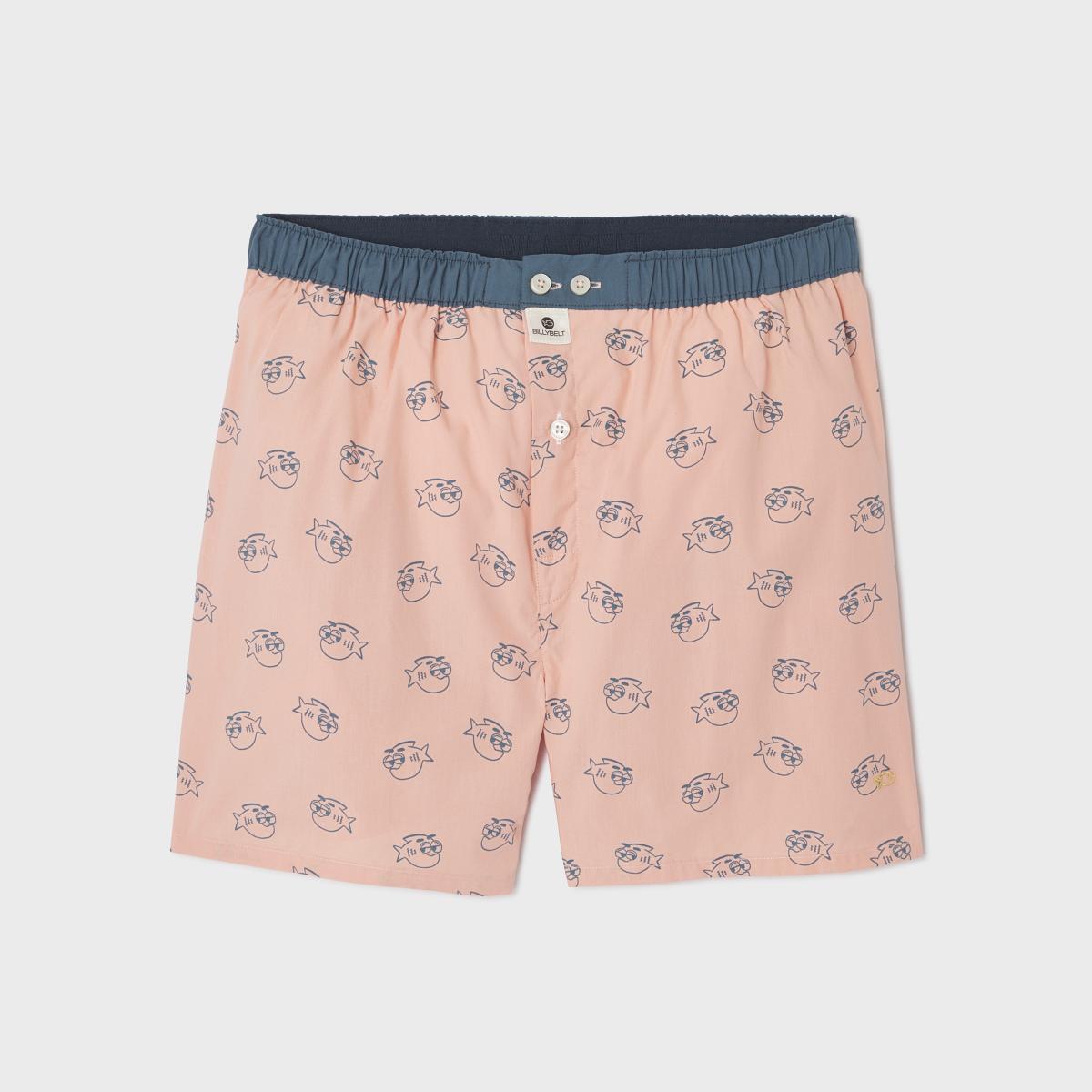 Caleçon en 100% coton bio - Billychill - Rose