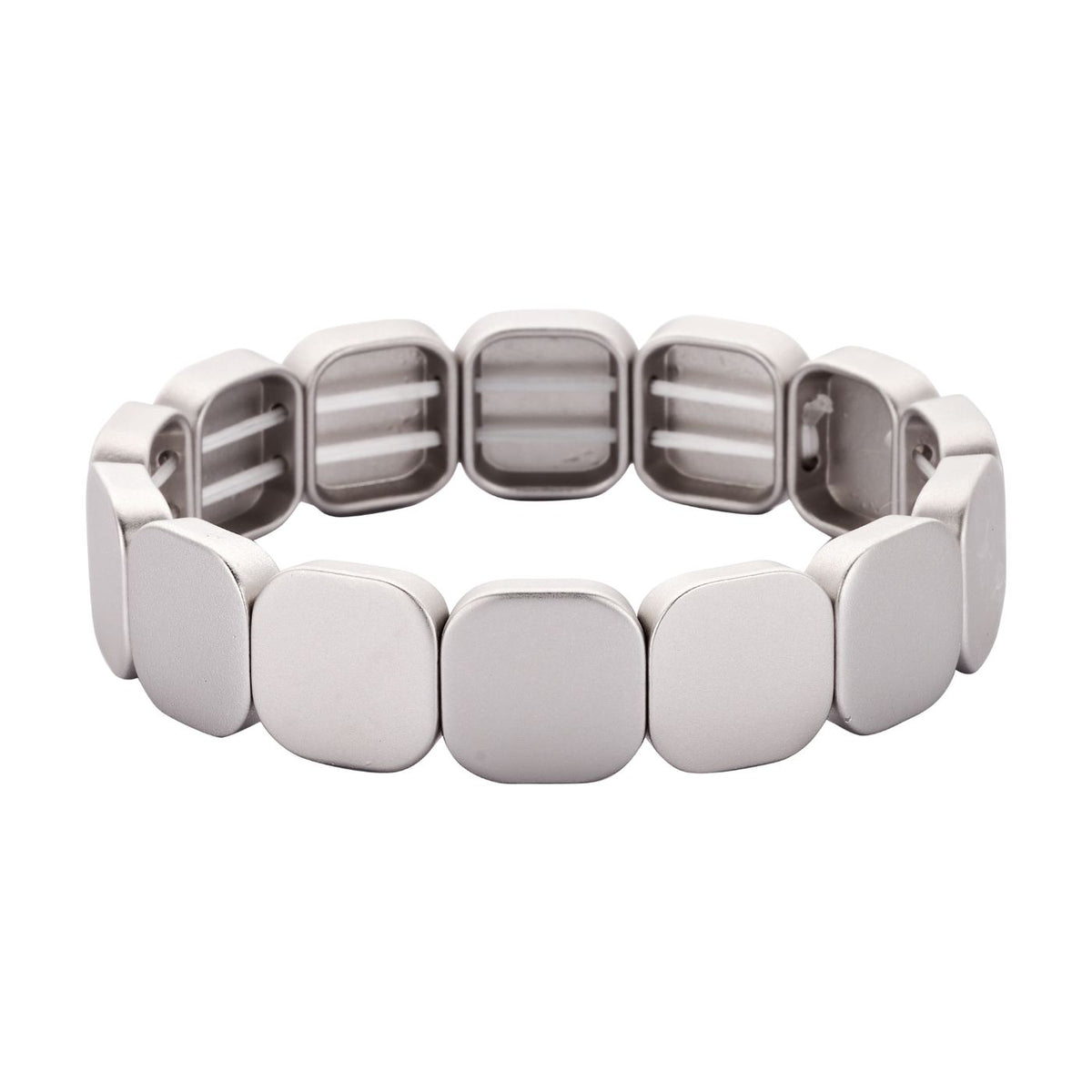 Bracelet - Cab71 Armband Zilverkleurig Mat