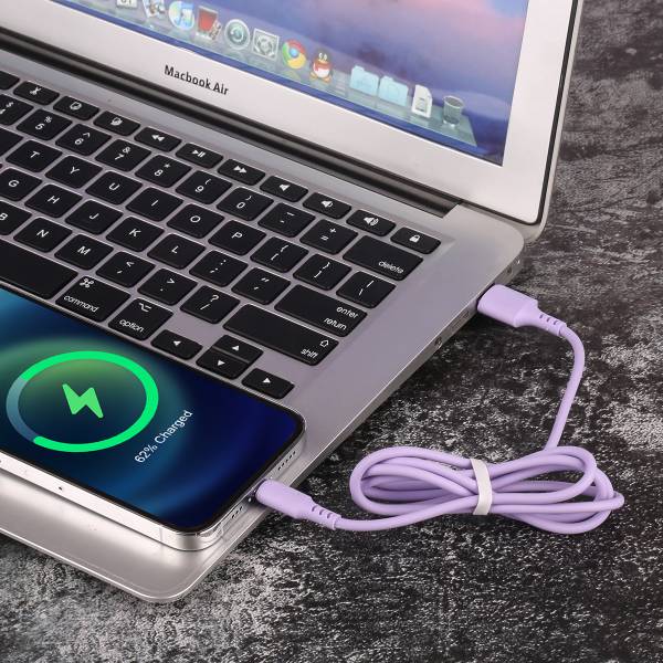 Chargeur Usb Vers Lightening / Iphone 1,50 Metre - Violet
