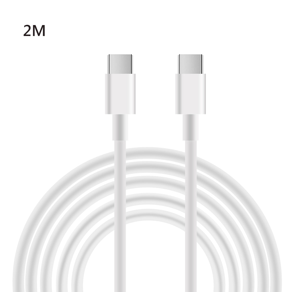 Cable Usb C Vers Usb C 2 Metres - Blanc