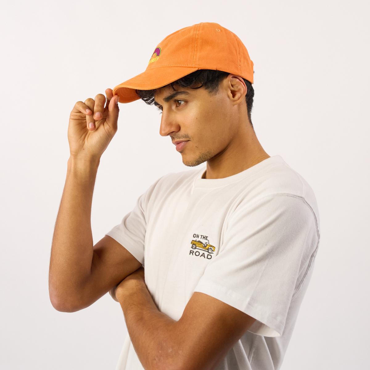 Casquette en coton unie - Orange