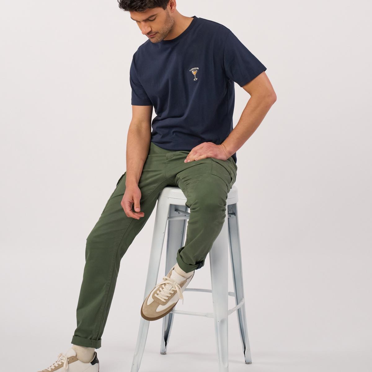 Pantalon cargo - Vert foncé