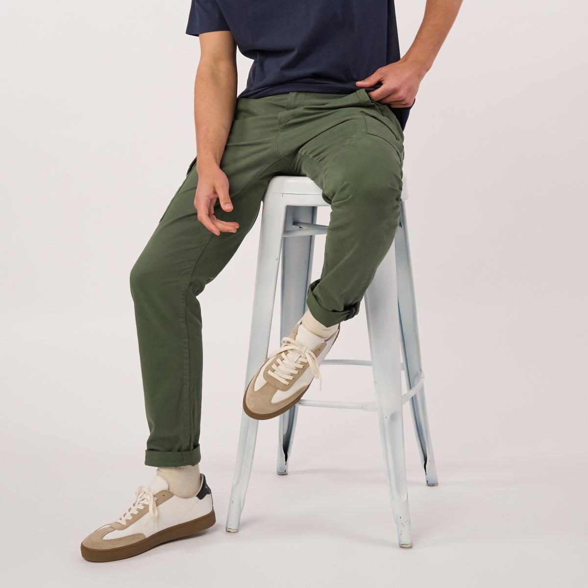 Pantalon cargo - Vert foncé