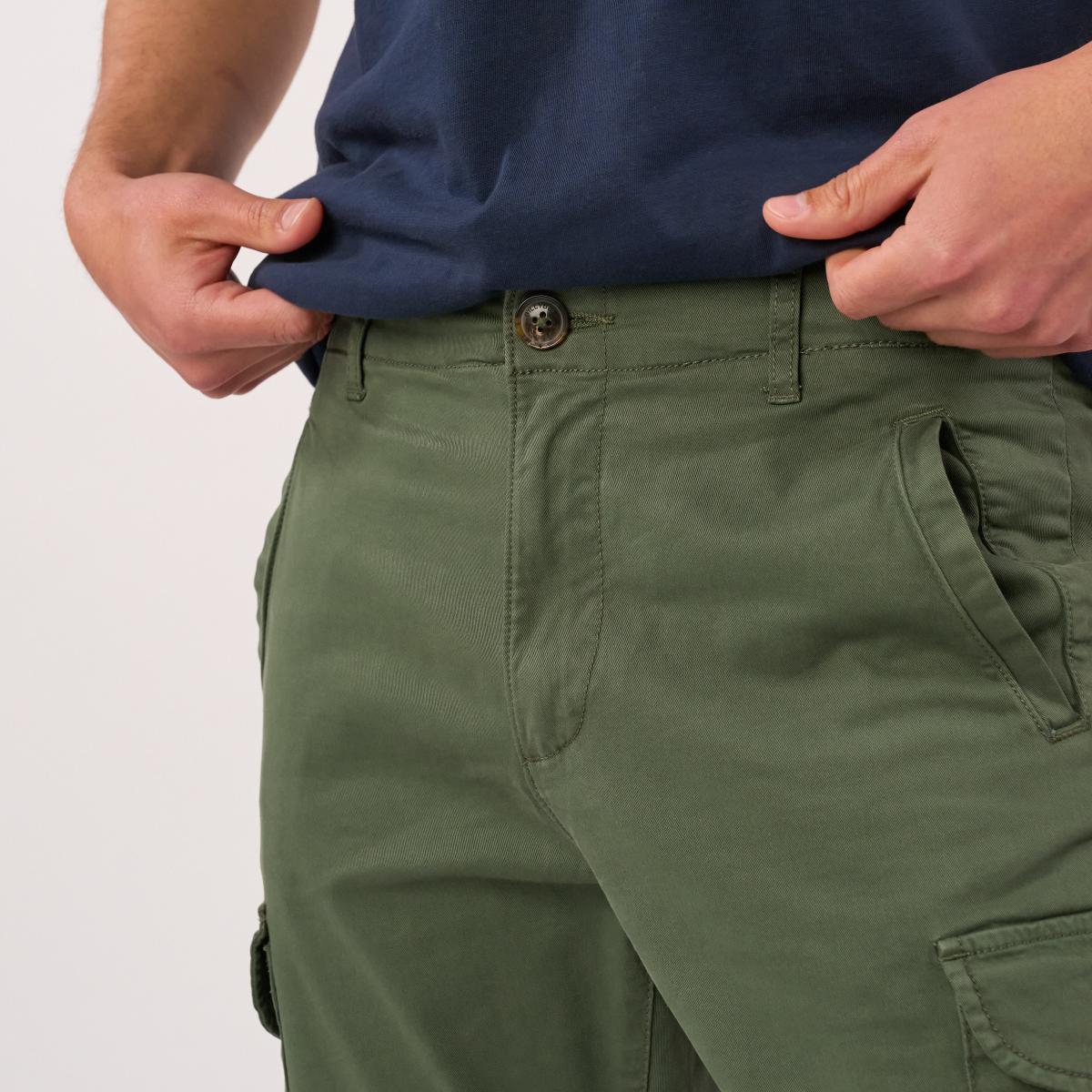 Pantalon cargo - Vert foncé