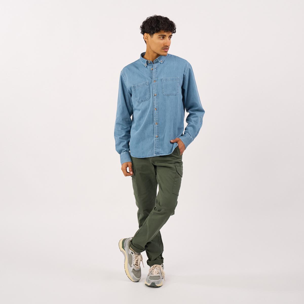 Pantalon cargo - Vert foncé