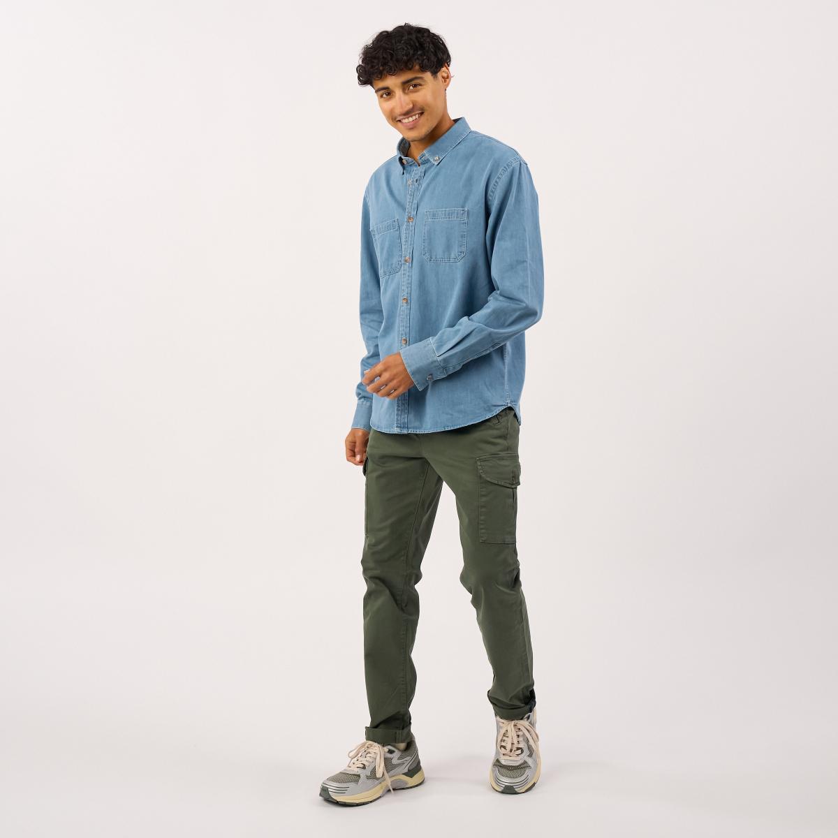 Pantalon cargo - Vert foncé