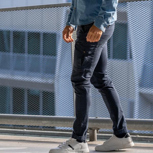 Pantalon cargo - Bleu marine