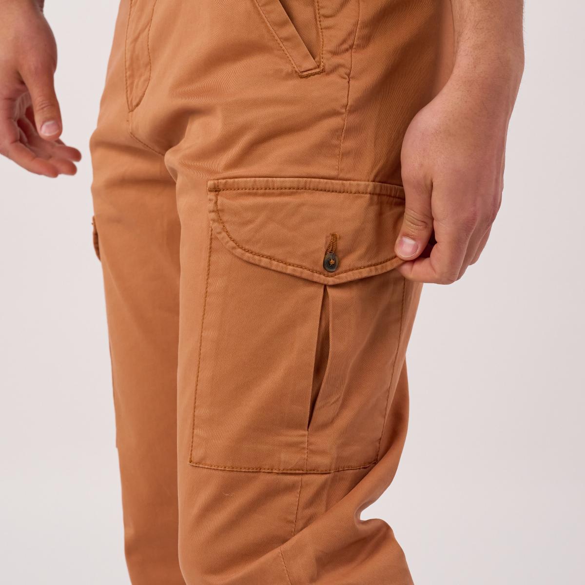 Pantalon cargo - Camel - Marron