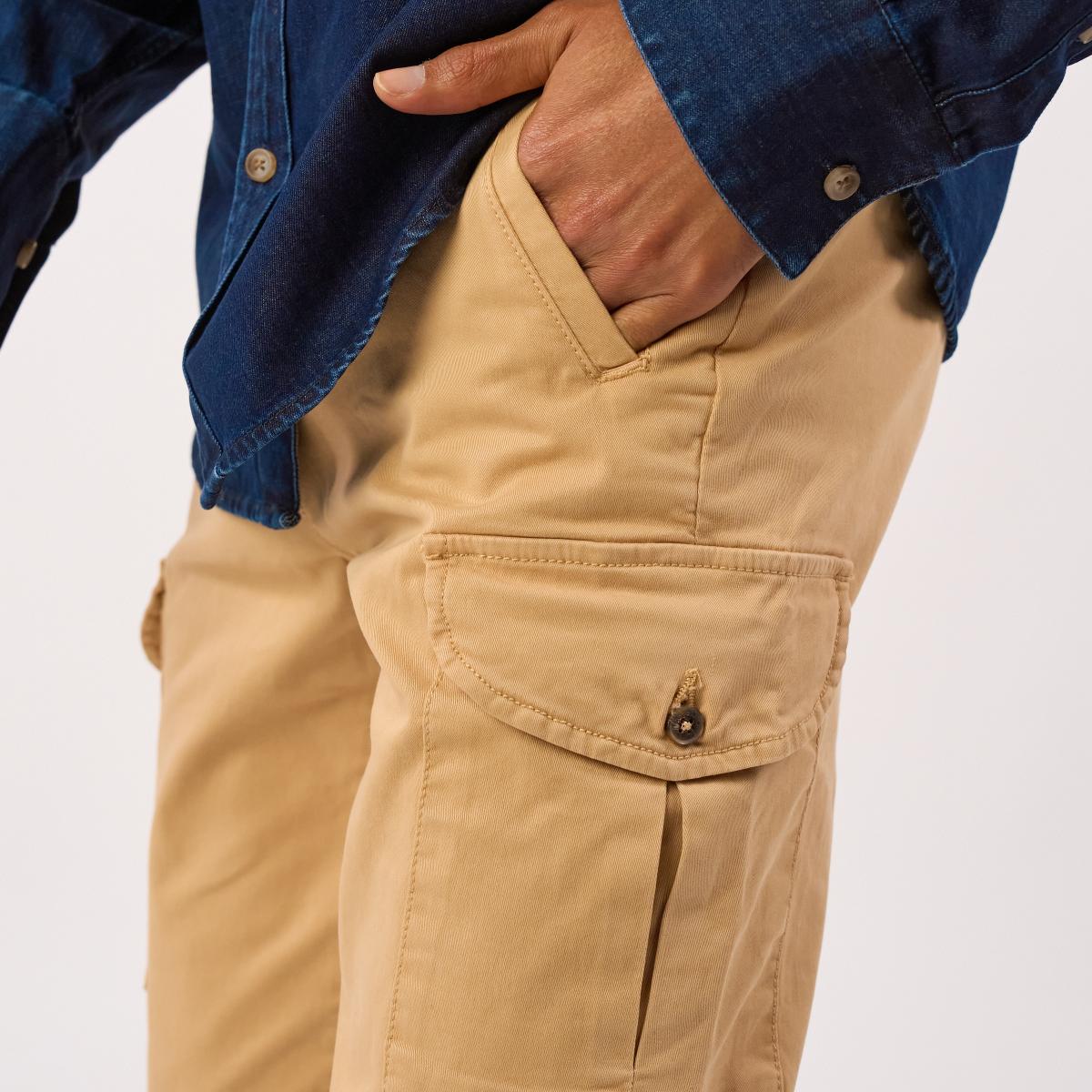 Pantalon cargo - Taupe - Marron