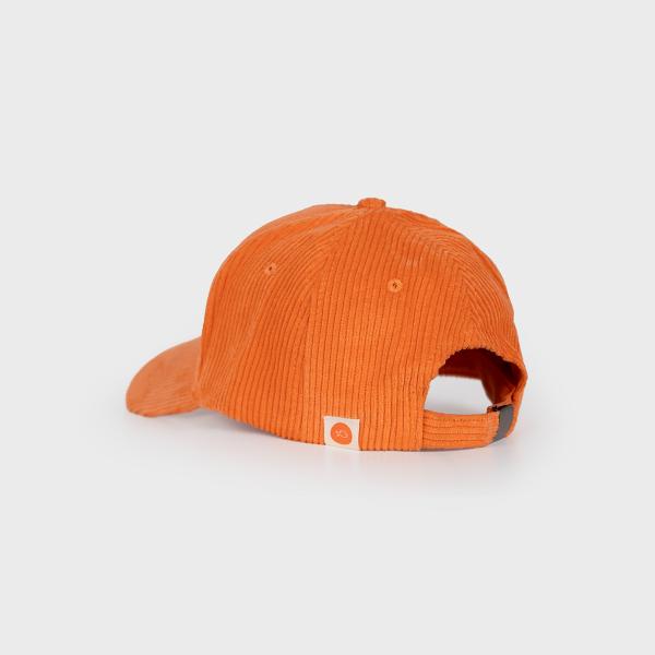 Casquette en velours unie - Orange