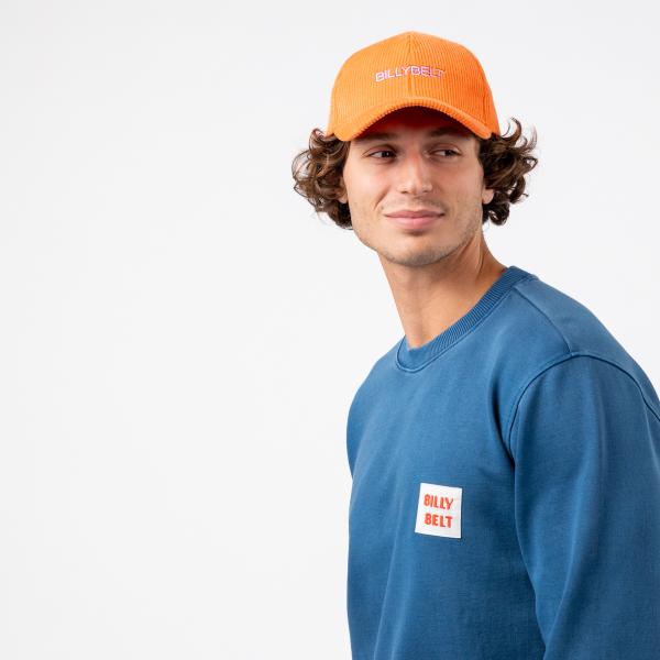 Casquette en velours unie - Orange