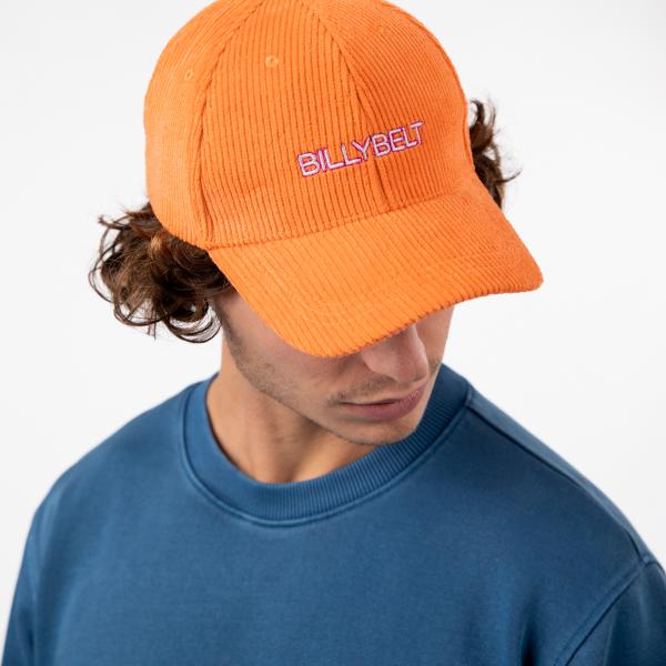 Casquette en velours unie - Orange